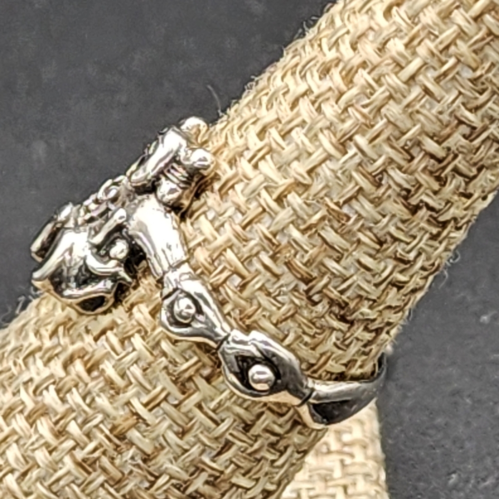 Vintage Dakota West Native American Storyteller Sterling Ring - Picture 6 of 8